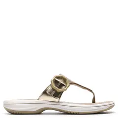 CLARKS - Sandalia Mujer Dorado