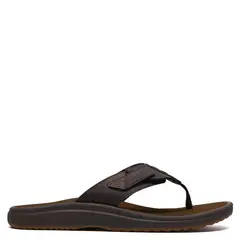 CLARKS - Sandalia Hombre Cuero Café