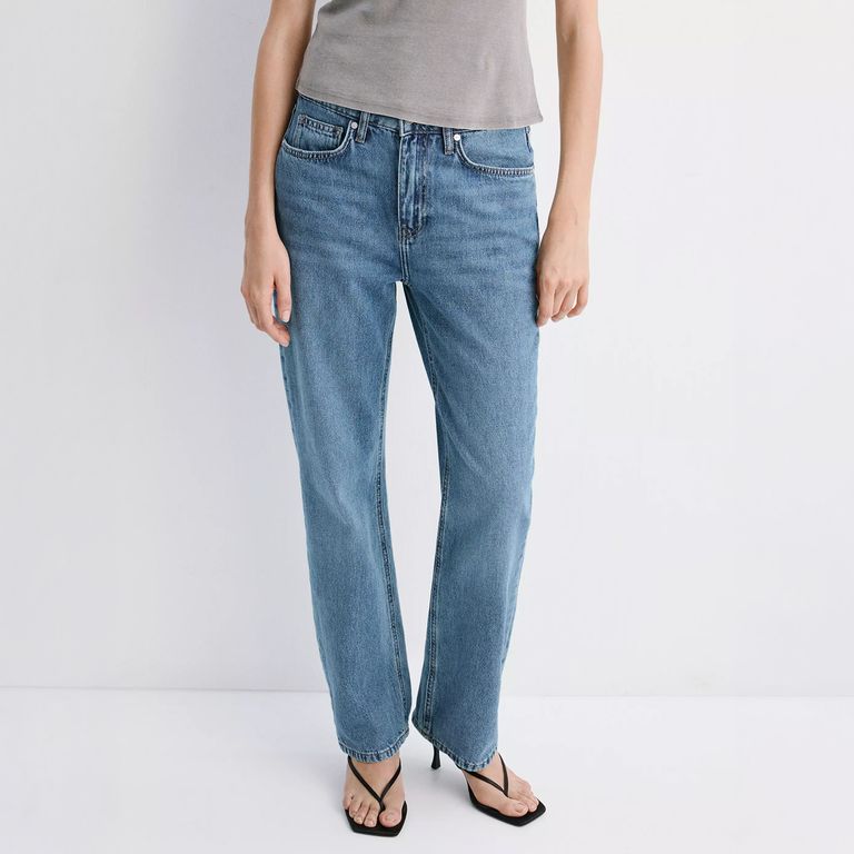 Jeans Matilda Rectos Tiro Medio Mujer