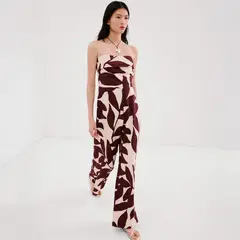 MANGO - Enterito Palabra De Honor Estampado Mujer