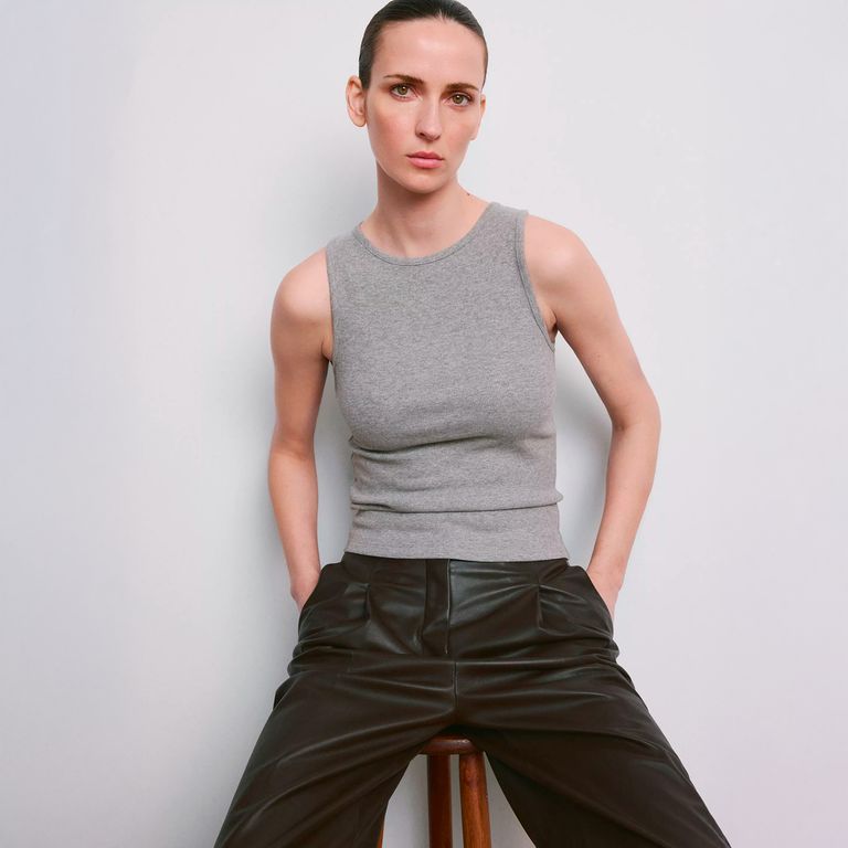 Polera Canalé Algodón Mujer