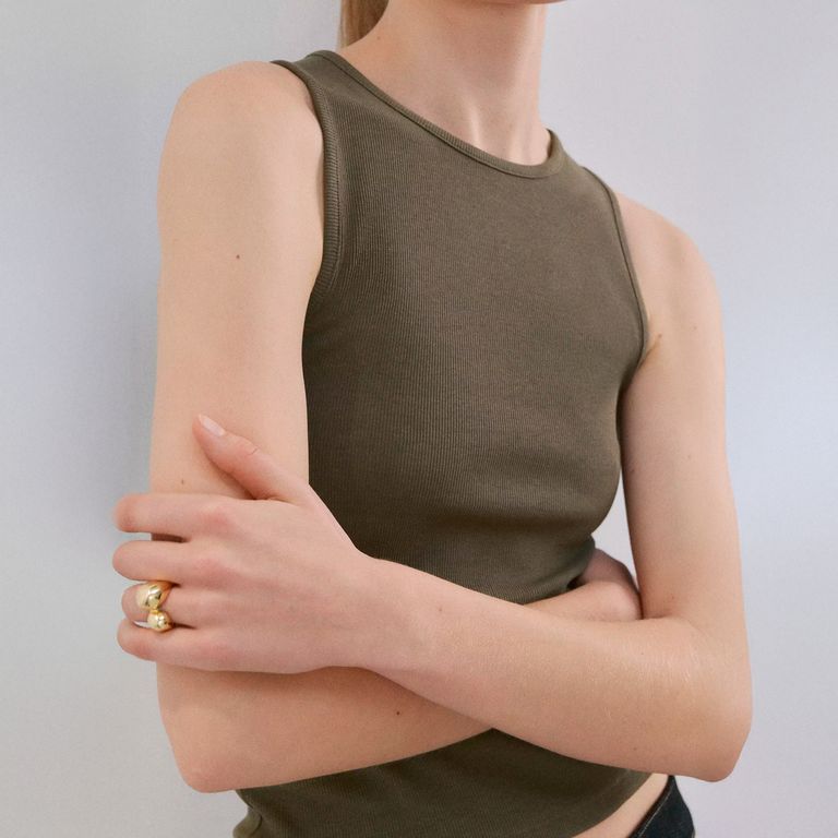 Polera Canalé Algodón Mujer