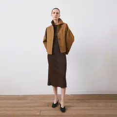 MANGO - Vestido Midi Detalle Drapeado Mujer