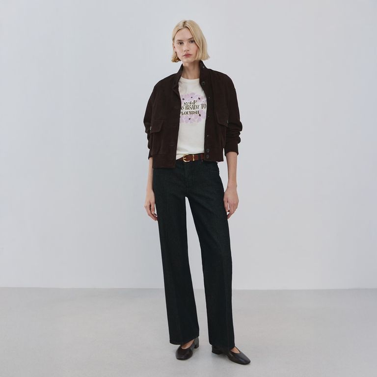 Polera Algodón Estampada Mujer