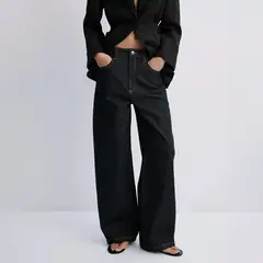 MANGO - Jeans Balloon Tiro Medio Mujer