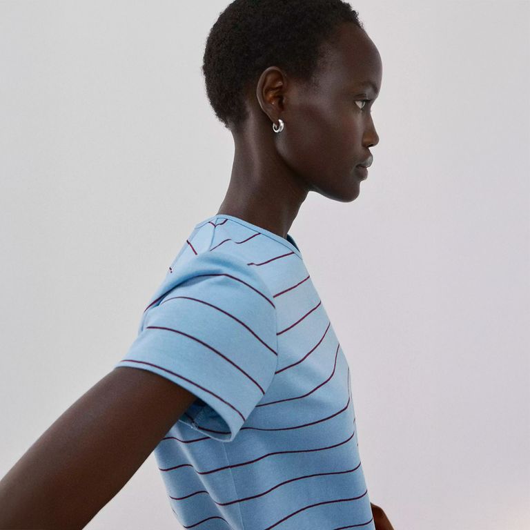 Polera Algodón Rayas Mujer