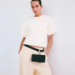 MANGO - Sweater Punto Manga Corta Mujer