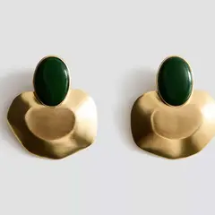 MANGO - Aros Apliques Resina Mujer