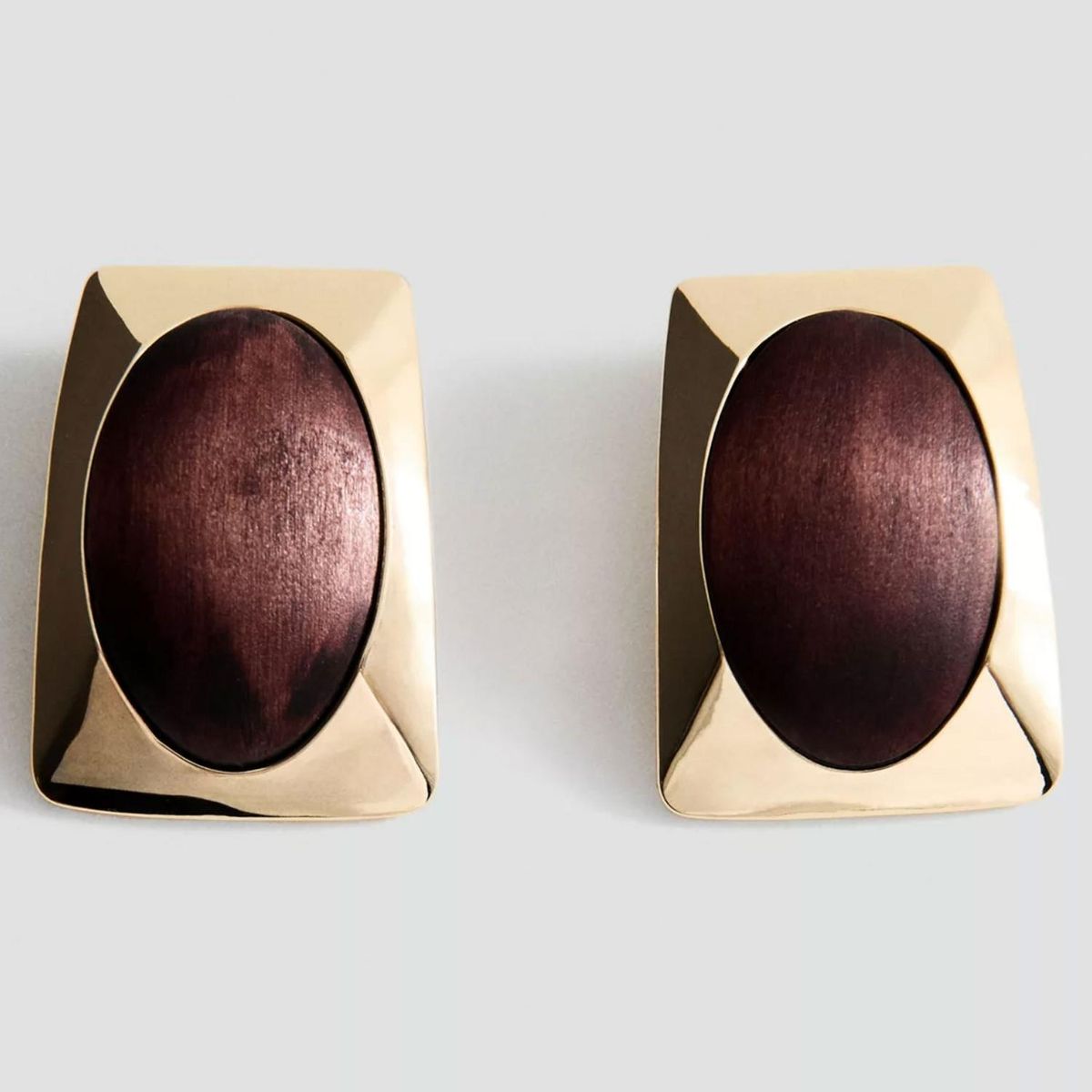 MANGO - Aros Madera Combinados Mujer Mango