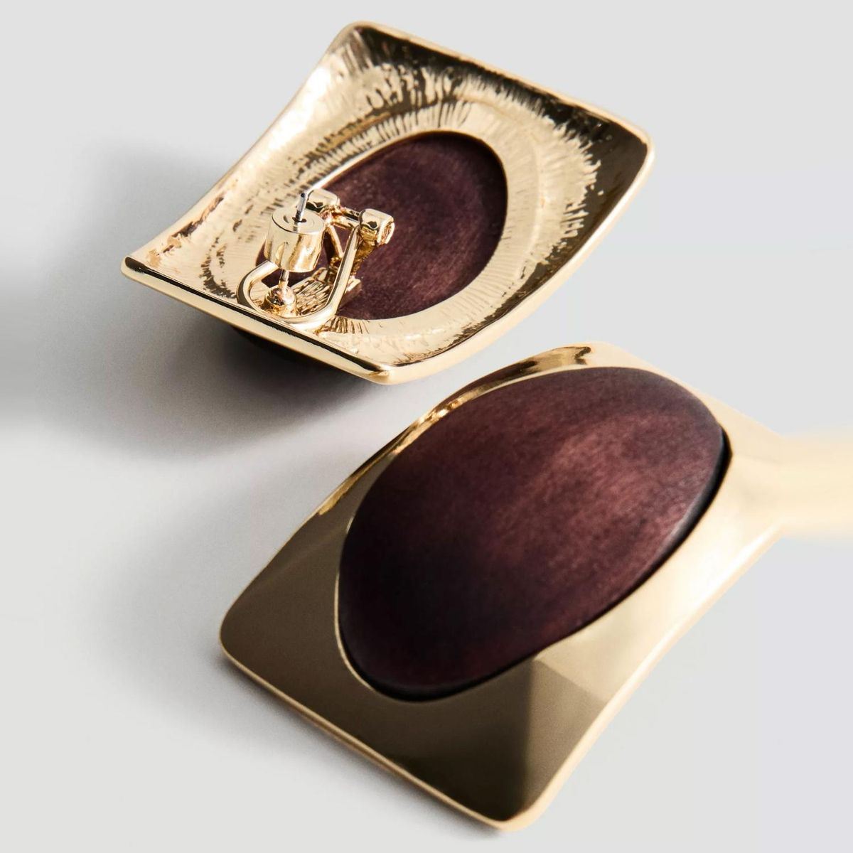 MANGO - Aros Madera Combinados Mujer Mango