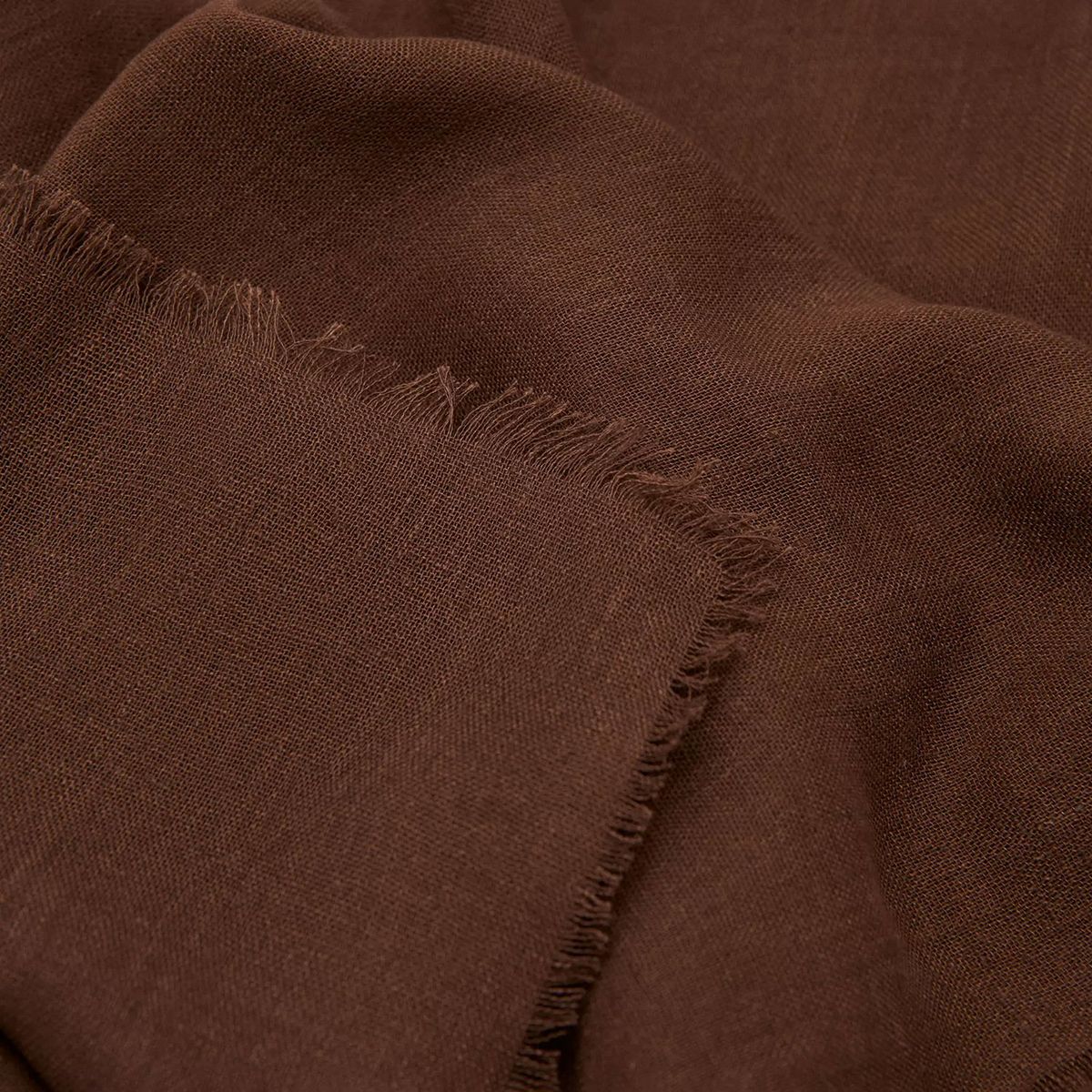 MANGO - Pañuelo Lino Terminaciones Deshilachadas Mujer Mango
