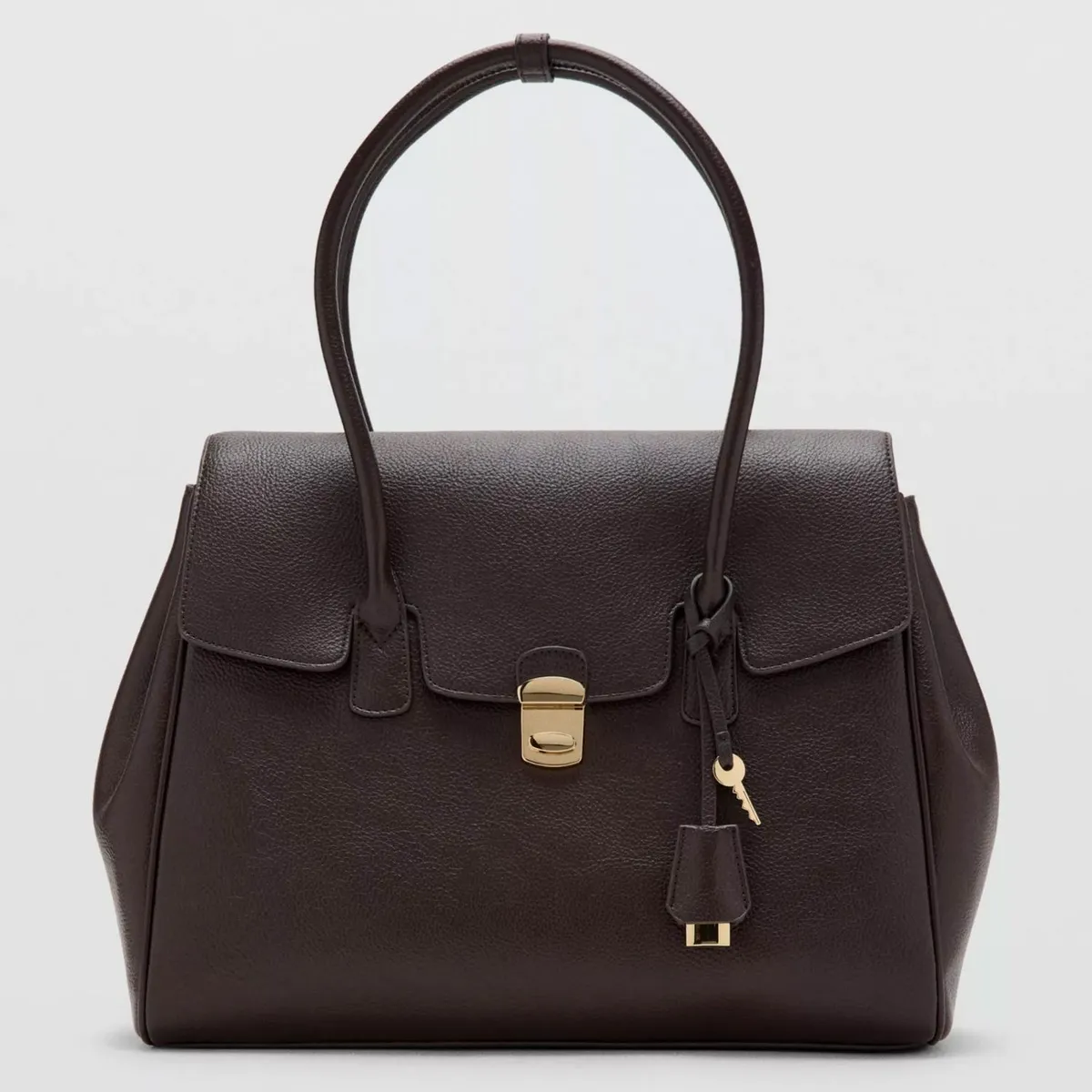 MANGO - Bolso City Solapa Tamaño Medio Mujer Mango