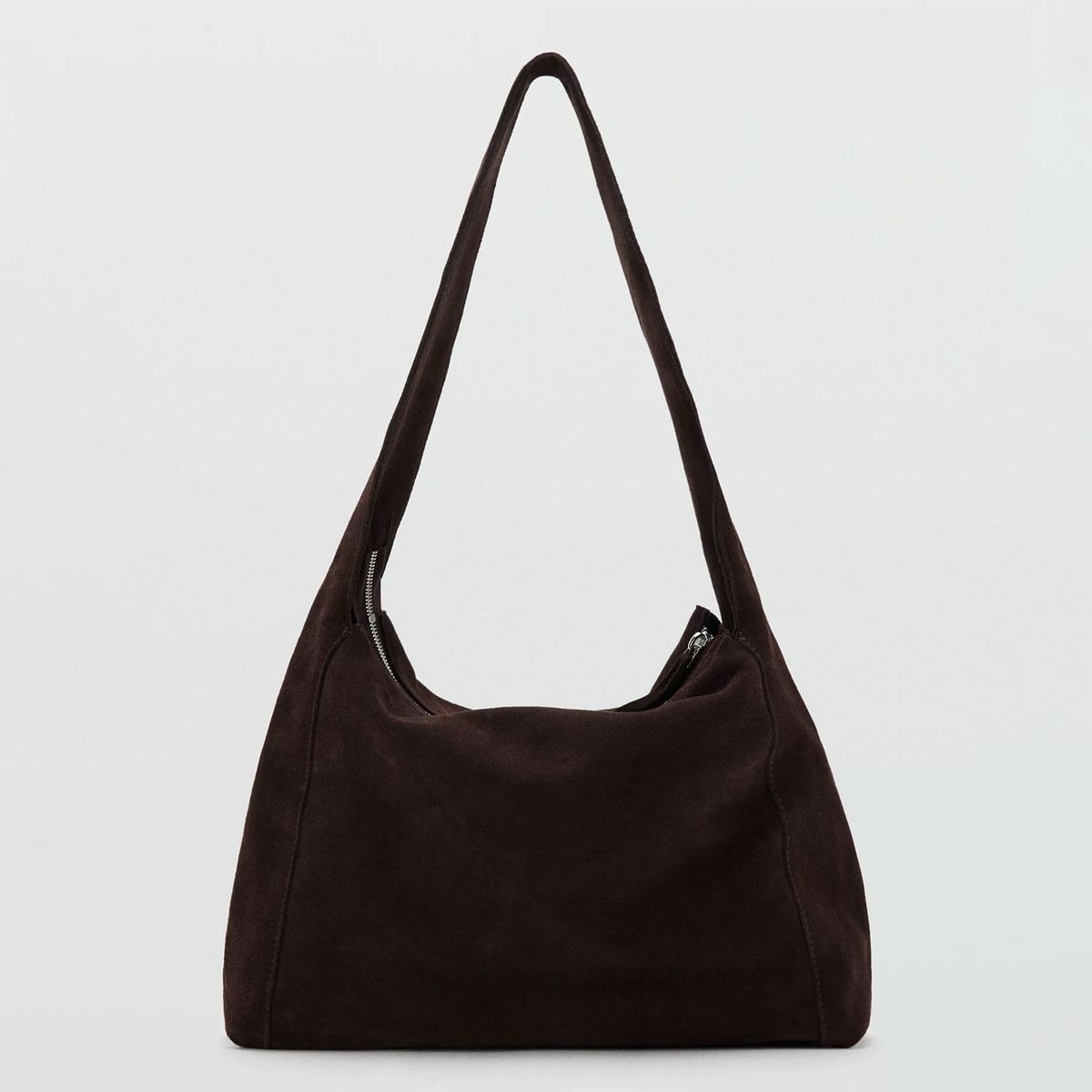 MANGO - Bolso Shopper Serraje Mujer Mango