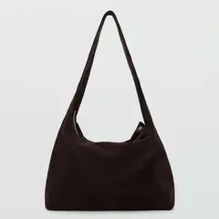 MANGO - Bolso Shopper Serraje Mujer