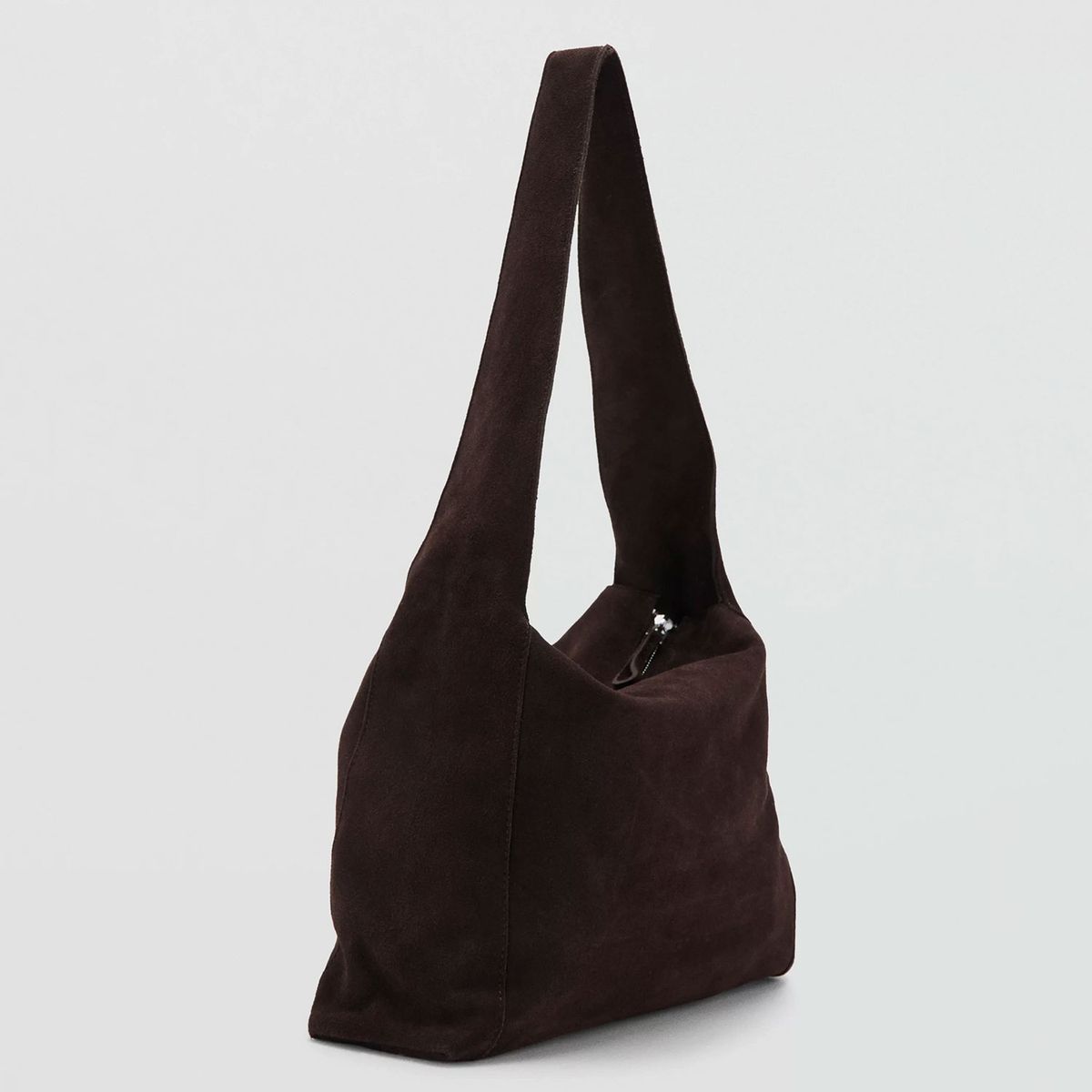 MANGO - Bolso Shopper Serraje Mujer Mango