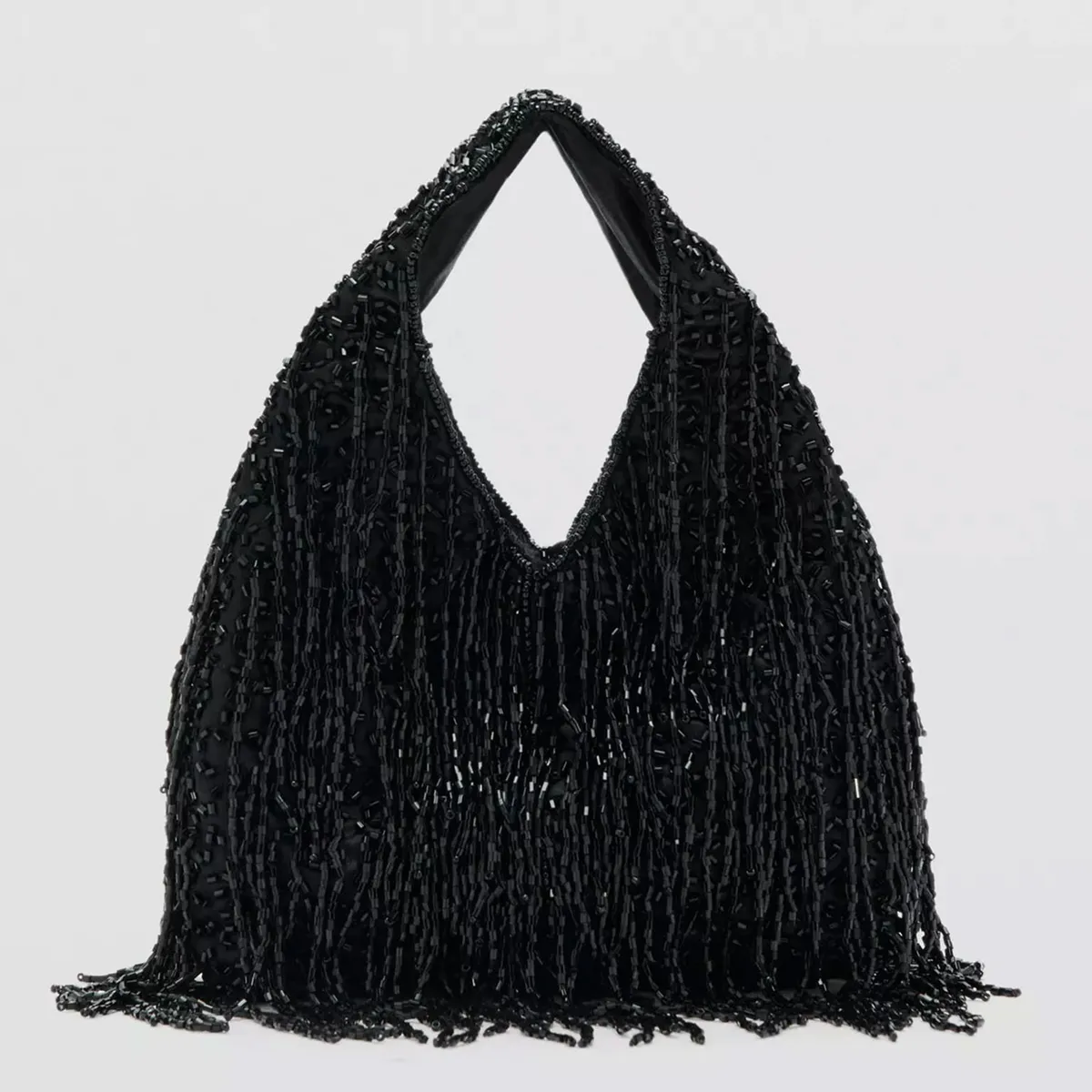 MANGO - Bolso Mano Flecos Mujer Mango