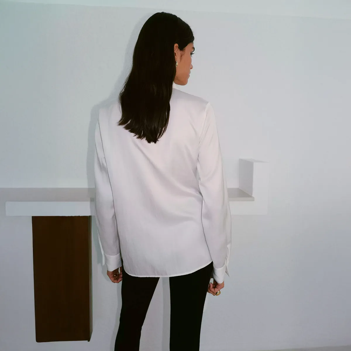 MANGO - Camisa Nudo Lateral Mujer Mango