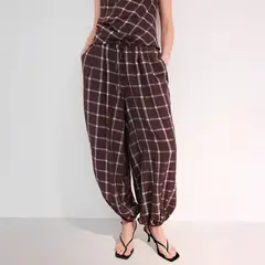 MANGO - Pantalón Balloon Tiro Medio Mujer