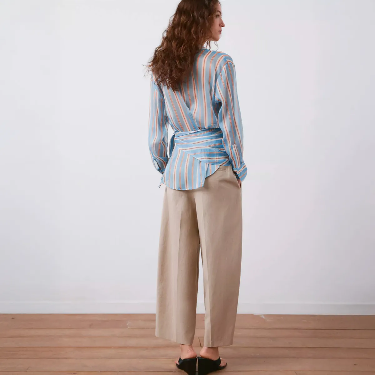 MANGO - Camisa Recta Rayas Mujer Mango
