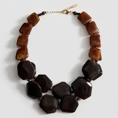 MANGO - Collar Doble Piedra Mujer