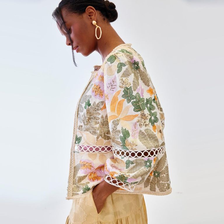 Chaqueta Estampada Mujer