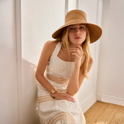 NKN - Vestido Broderie 100% Algodón Mujer