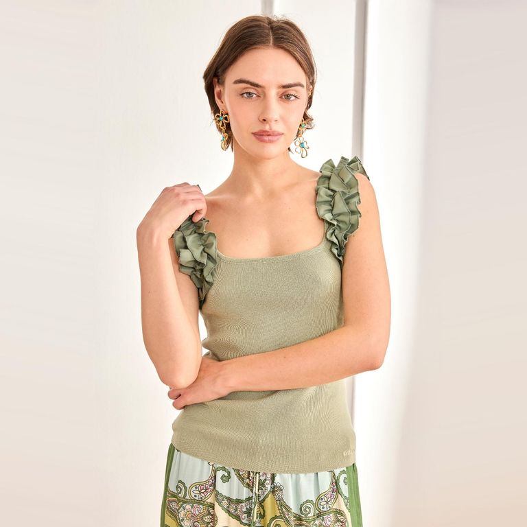 Top Detalle Mangas Mujer