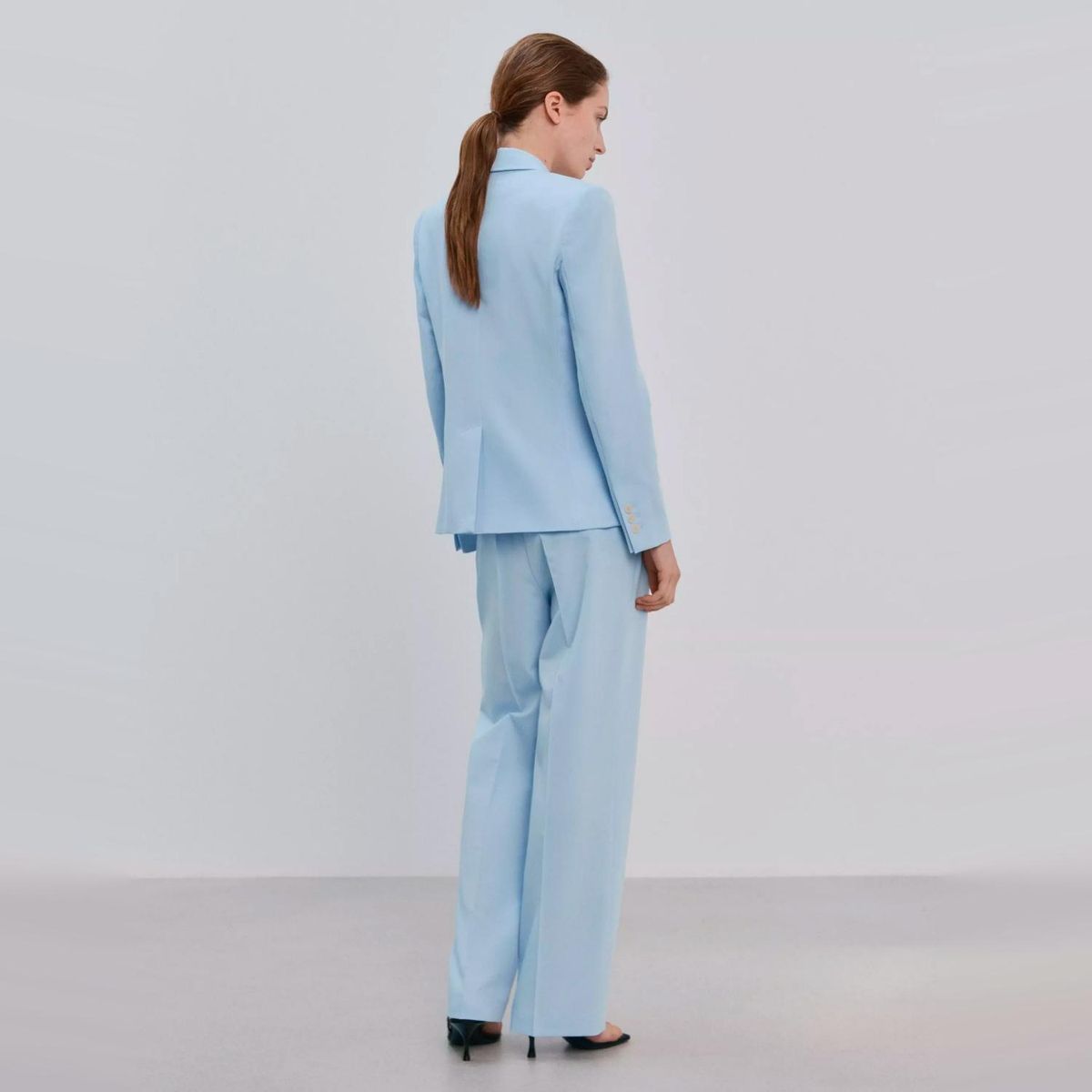 MANGO - Pantalón Recto Traje Mujer Mango