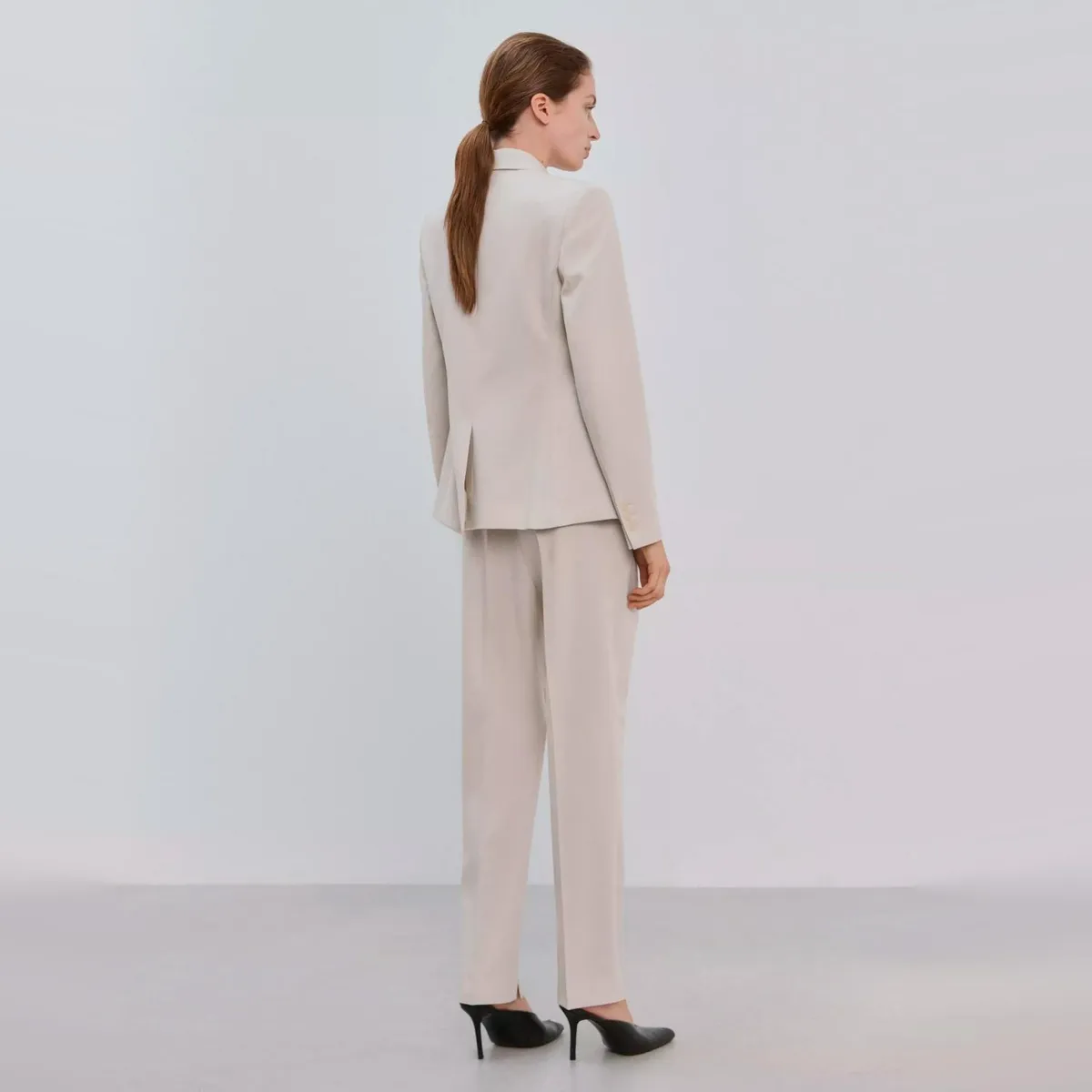 MANGO - Pantalón Recto Traje Mujer Mango