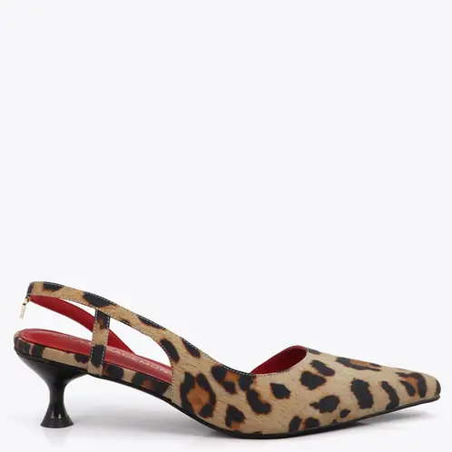 LOLA CASADEMUNT - Zapato Formal Mujer Punta Animal Print