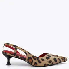 LOLA CASADEMUNT - Zapato Formal Mujer Punta Animal Print