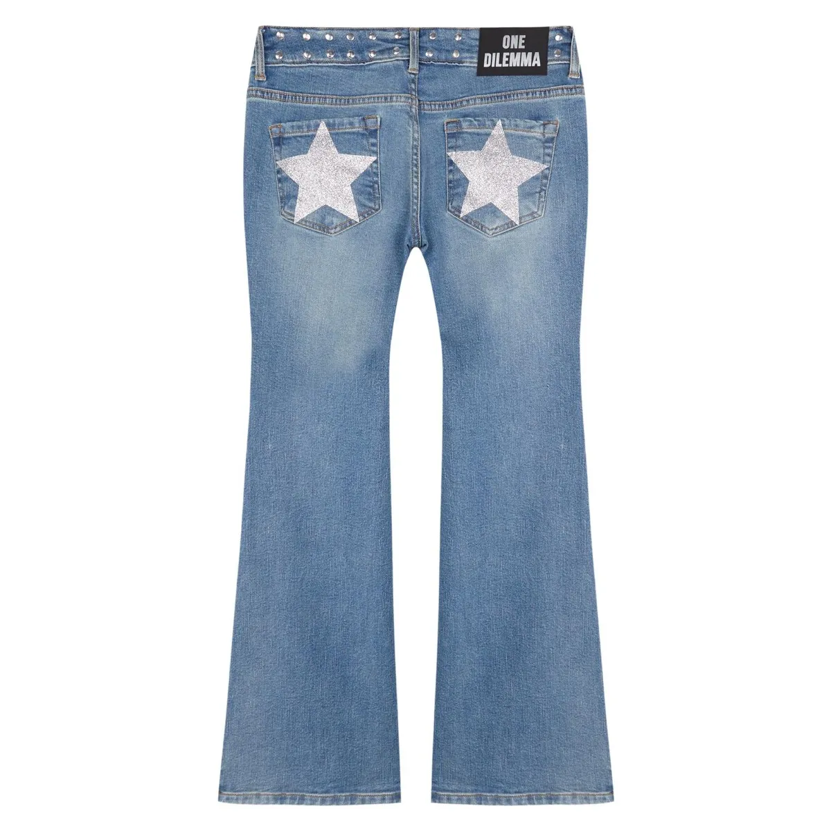 ONE DILEMMA - Jeans Shiny Stars Tiro Bajo Mujer One Dilemma