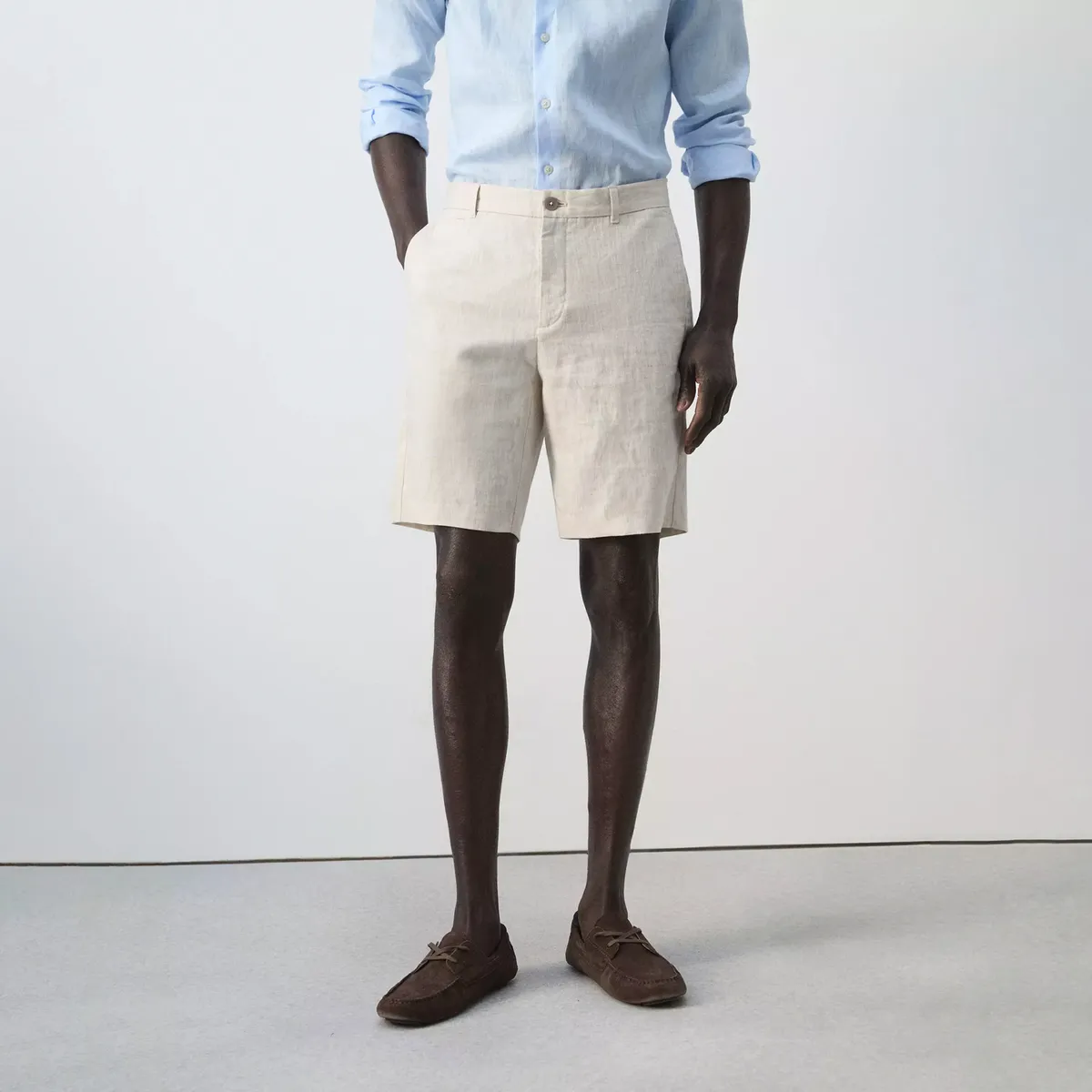 Short de lino para hombre