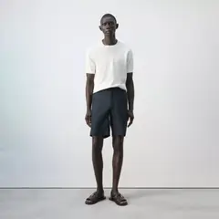 MANGO MAN - Bermudas Slim Fit 100% Lino Hombre