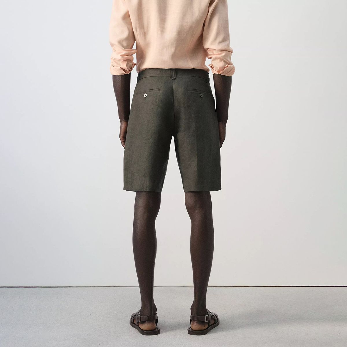 MANGO MAN - Bermudas Slim Fit 100% Lino Hombre Mango Man