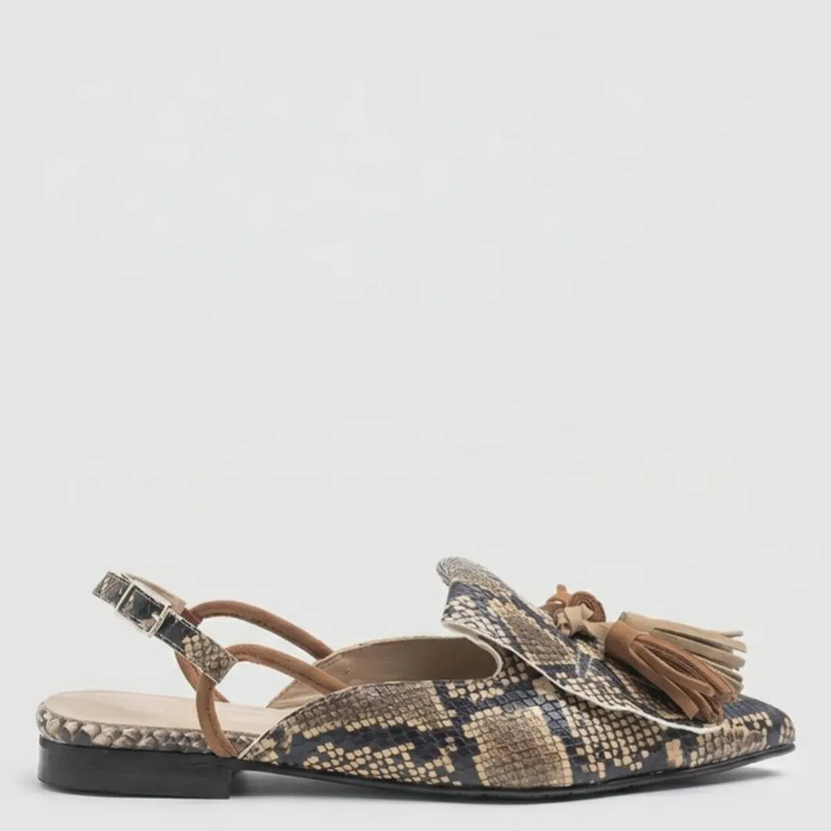 DANSI - Zapato Casual Mujer Cuero Animal Print Dansi