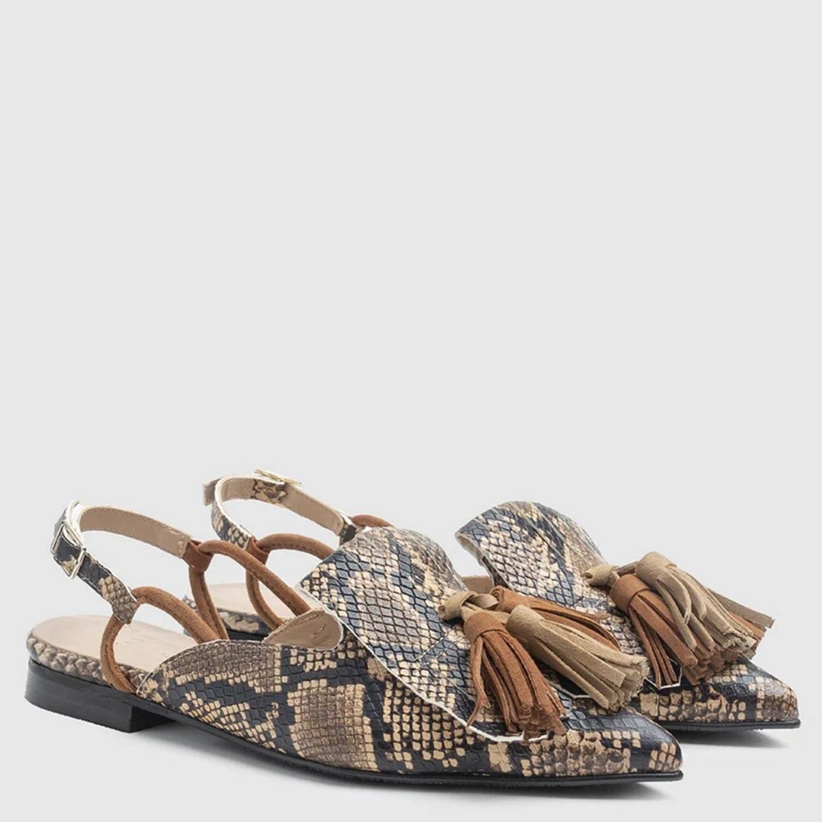 DANSI - Zapato Casual Mujer Cuero Animal Print Dansi