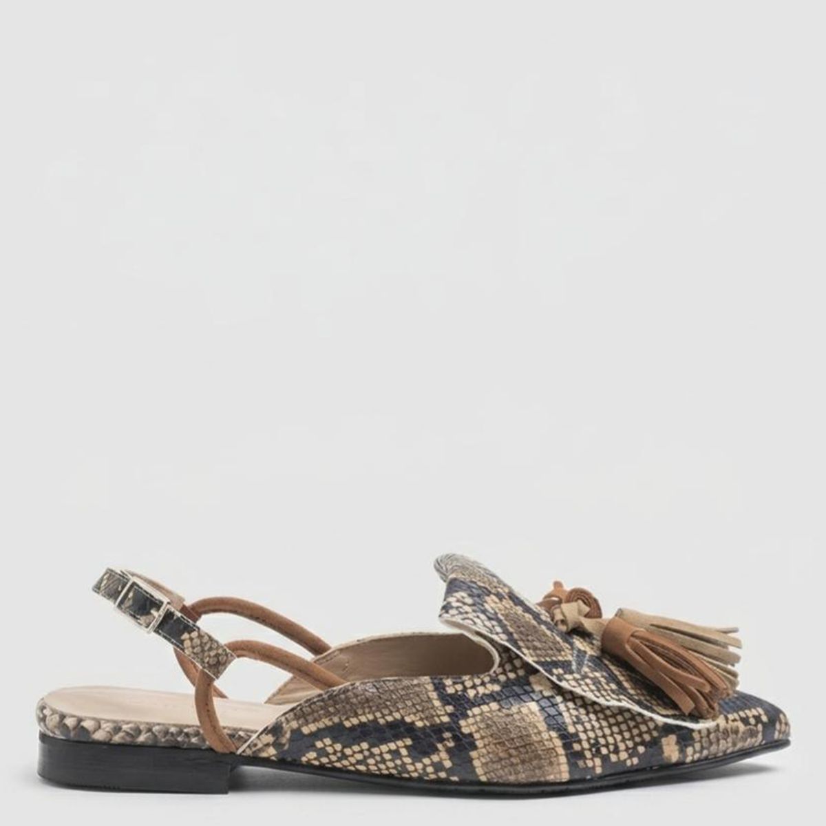 DANSI - Zapato Casual Mujer Cuero Animal Print Dansi
