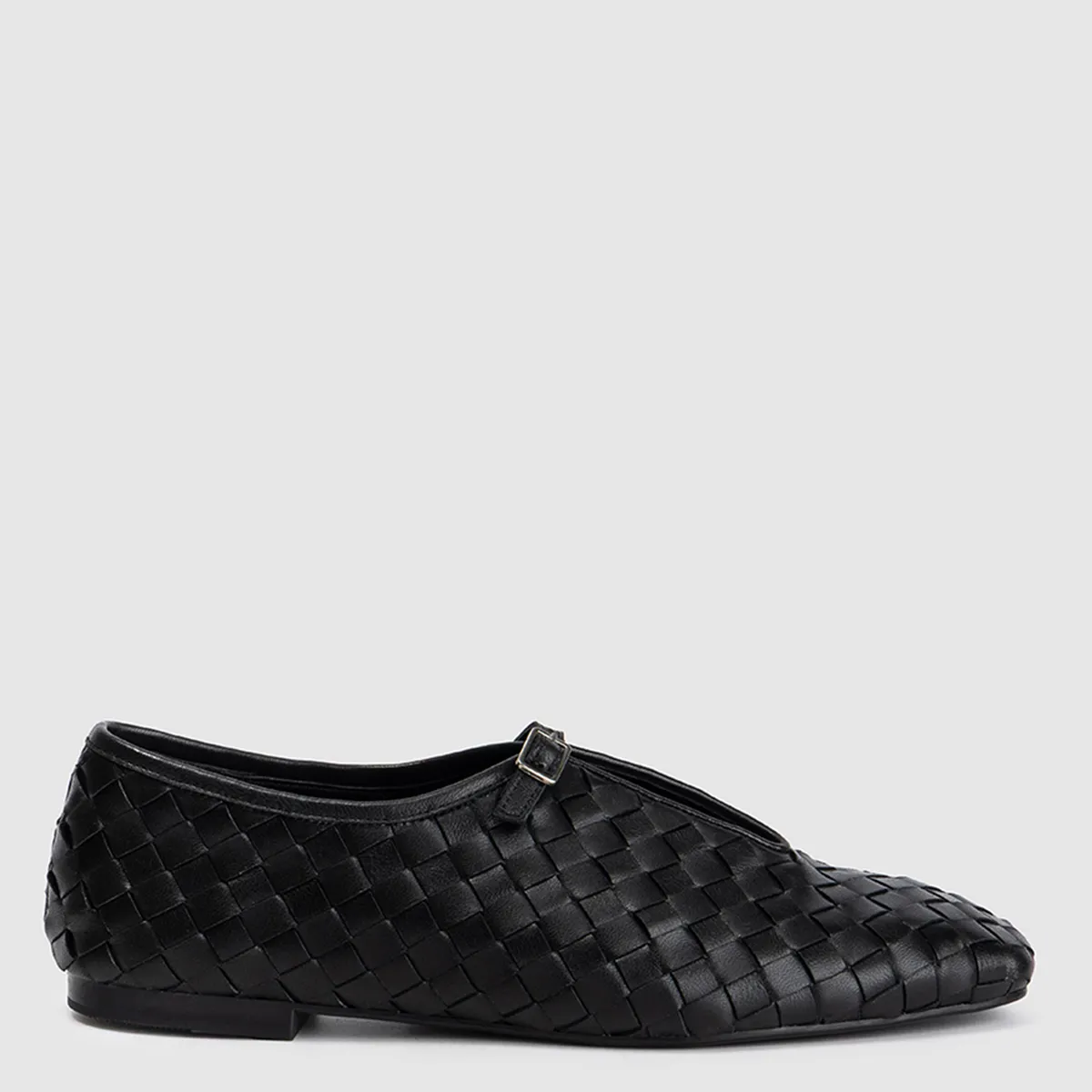 DANSI - Zapato Casual Trenzado Mujer Cuero Negro Dansi