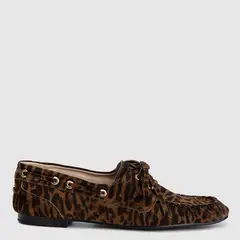 DANSI - Mocasín Mujer Cuero Animal Print