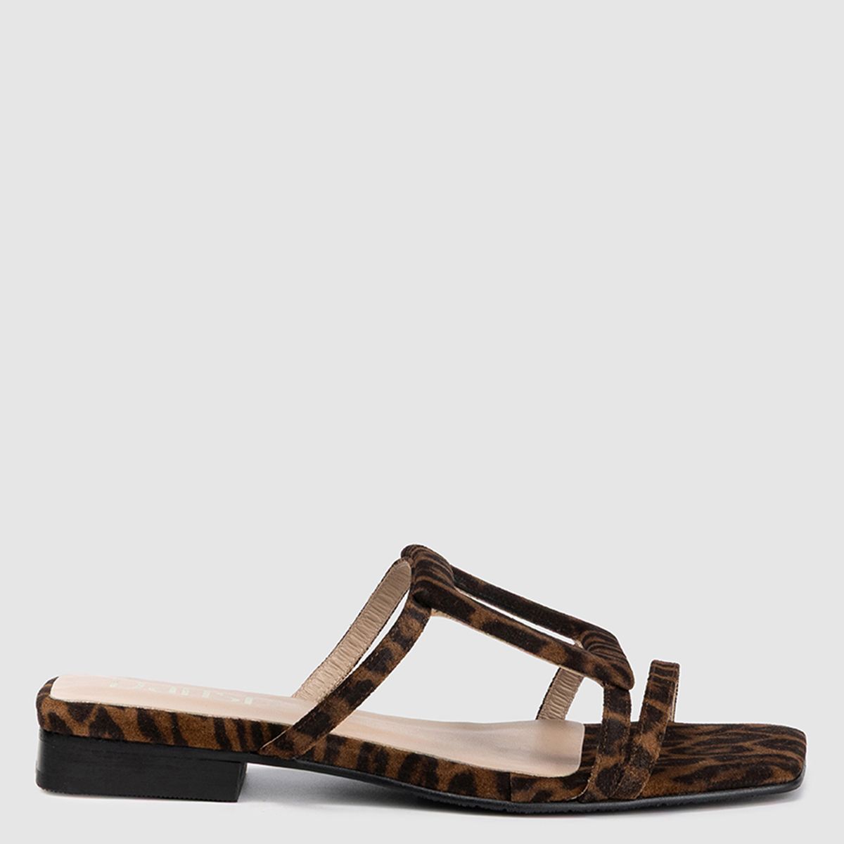 DANSI - Sandalia Mujer Cuero Animal Print Dansi