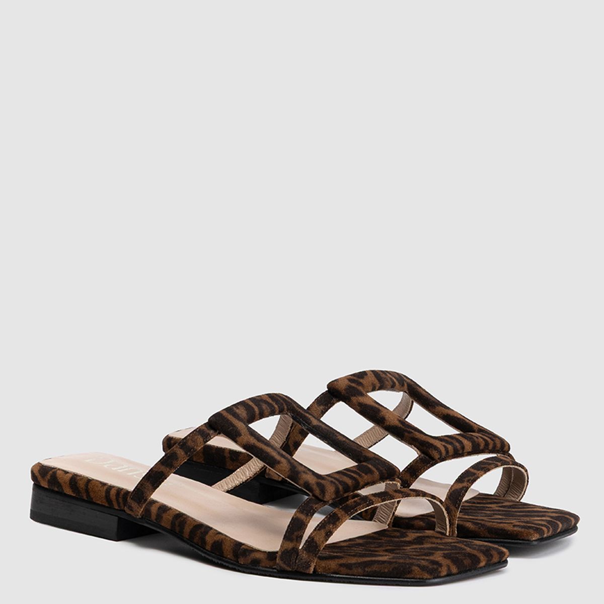 DANSI - Sandalia Mujer Cuero Animal Print Dansi