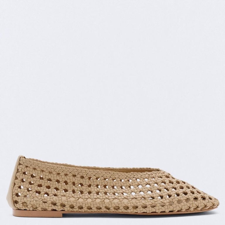 Zapato Formal Mujer Cuero Beige
