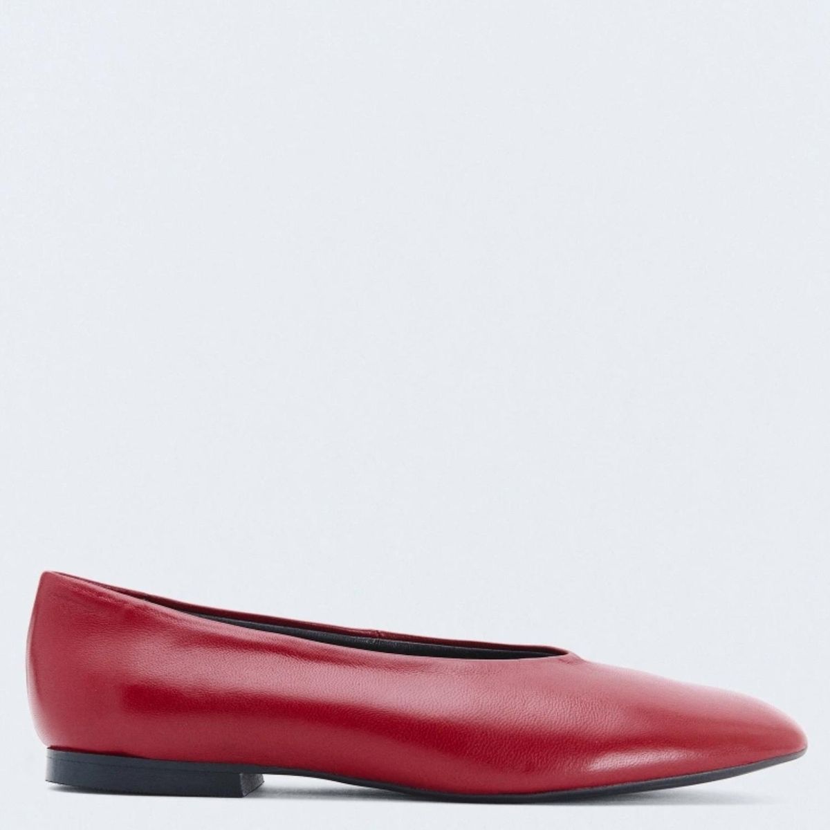 ESEOESE - Ballerina Mujer Cuero Rojo Eseoese