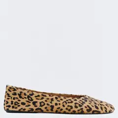 ESEOESE - Ballerina Mujer Cuero Animal Print