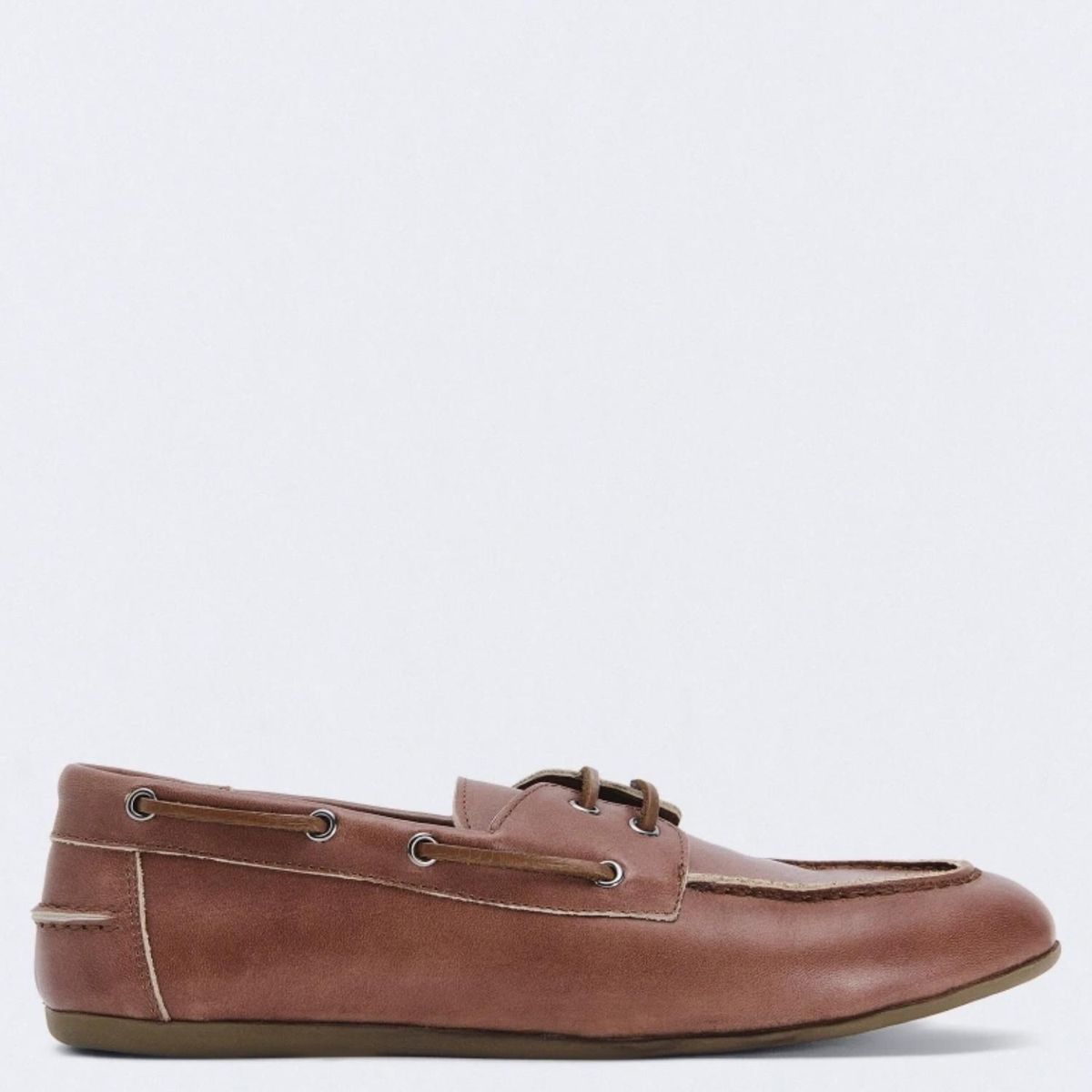 ESEOESE - Mocasín Naútico Mujer Cuero Café Eseoese
