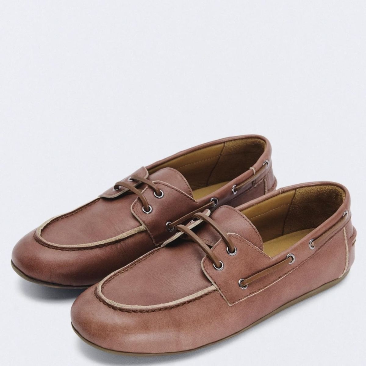 ESEOESE - Mocasín Naútico Mujer Cuero Café Eseoese