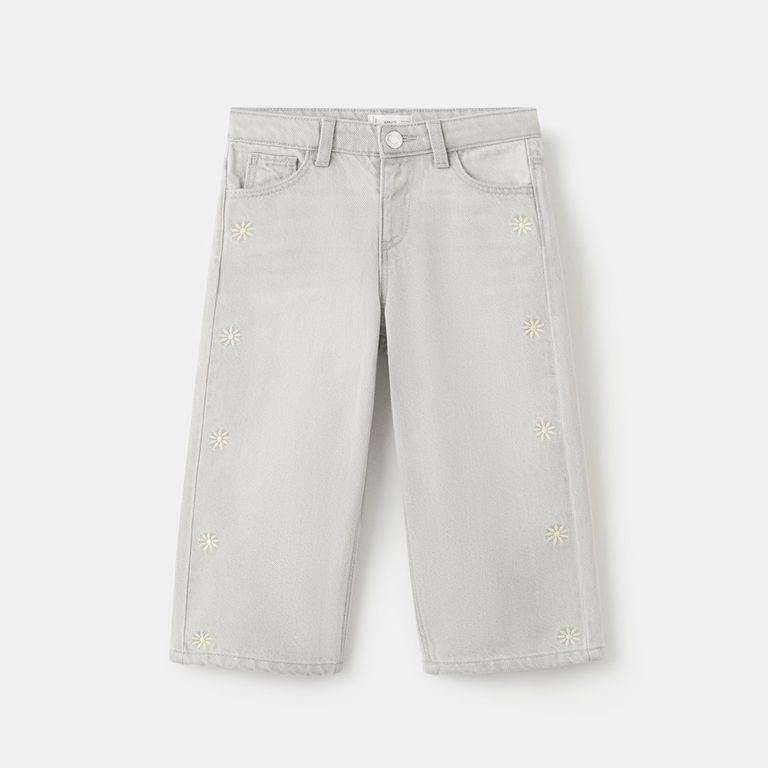Jeans Recto Bordado Soles Bebé Niña