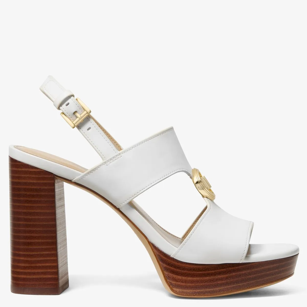 MICHAEL KORS - Sandalia Mujer Cuero Blanco Michael Kors