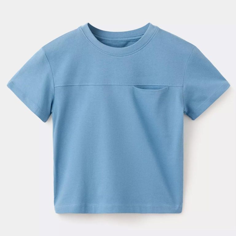 Polera Básica Bolsillo Bebé Niño